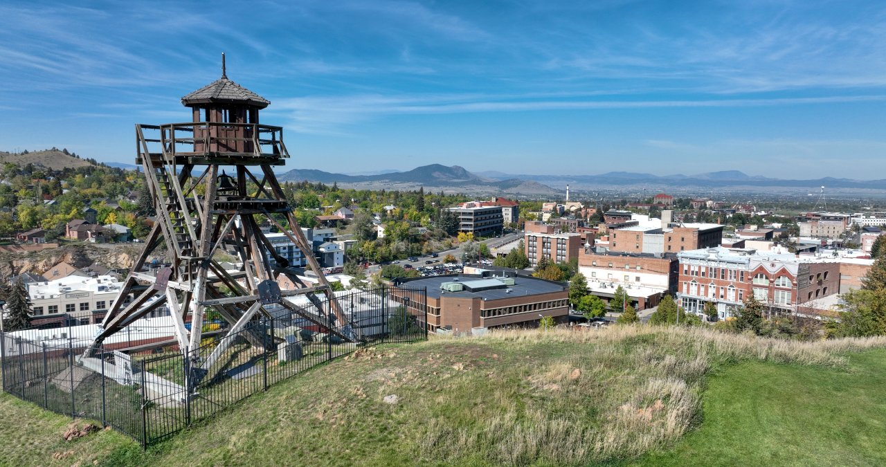 Helena-Fire-Tower-medium - Drink It In Montana Firetower in Helena, Montana overlooking the Walking Mall